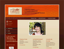 Tablet Screenshot of languerusse.net